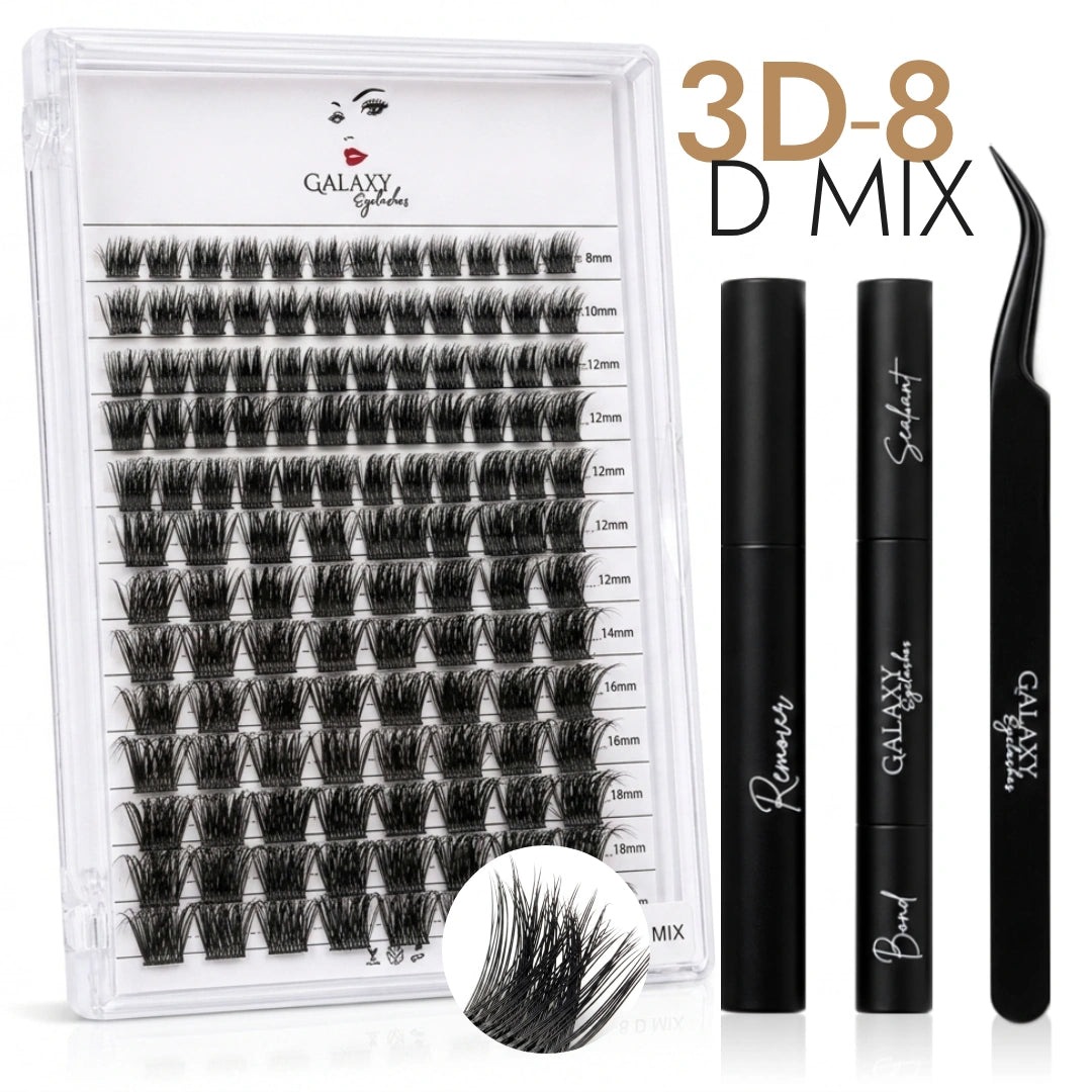 Galaxy Lash Clusters – Dimension Mix 3D-8