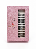 Galaxy Eyelashes DIY Lash Extension Kit – Reusable Wispy Cluster Lashes with Mirror Case