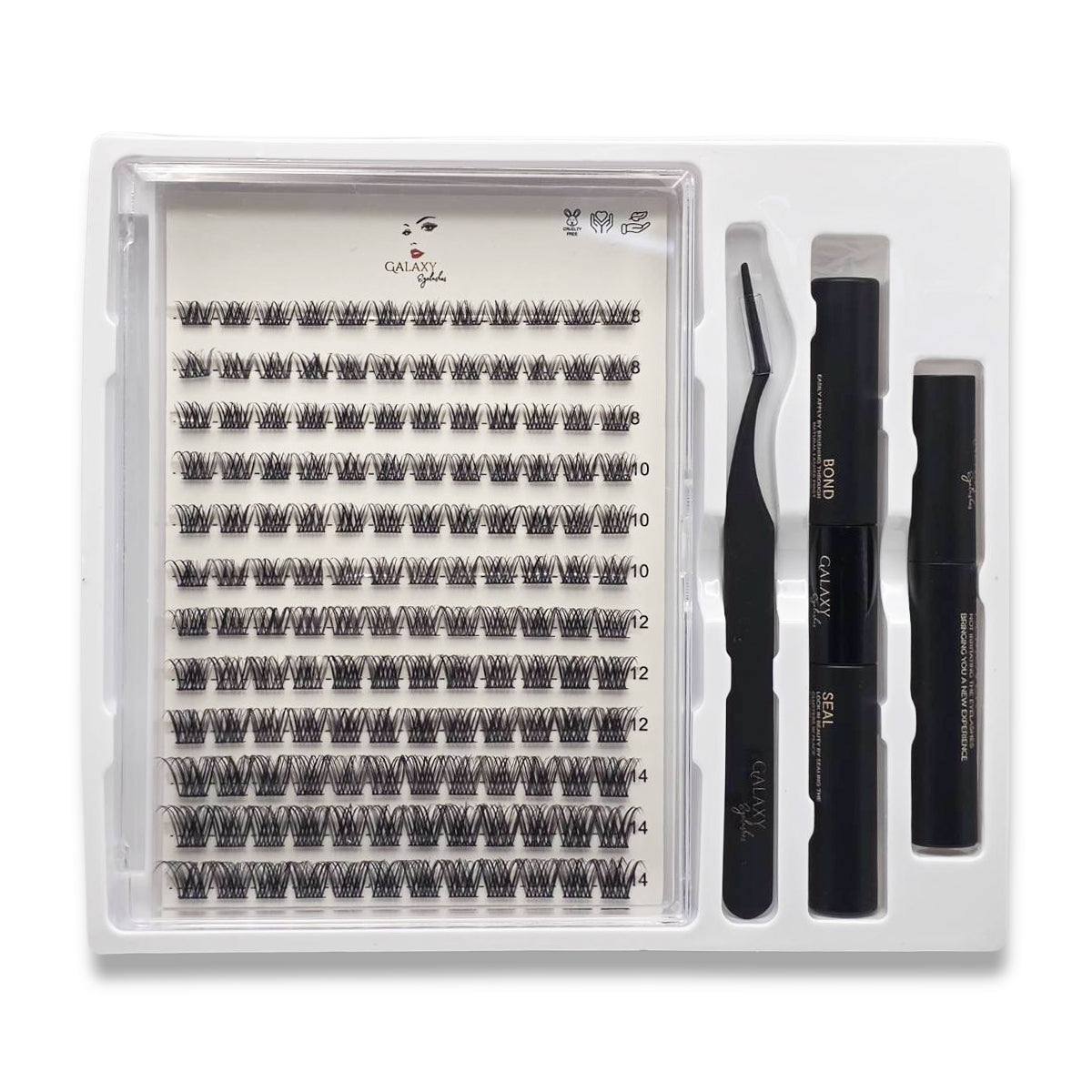 Galaxy Lash Clusters – Wispy Glam Volume (W-7)